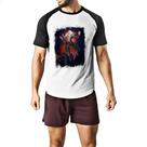 Camiseta Raglan Empires and Puzzles Heroi Alucard