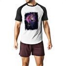 Camiseta Raglan Empires and Puzzles Heroi Domitia