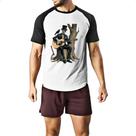 Camiseta Raglan Esqueleto tocando violao