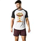 Camiseta Raglan Explosao Atomica Boom Camiseta Raglan Explosao Atomica Boom