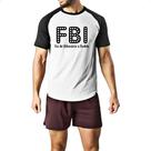 Camiseta Raglan FBI Fui Bilionario Iludido
