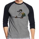 Camiseta Raglan Fotógrafa Desenho Manga 3/4 - Foca na Moda