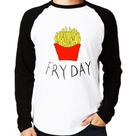Camiseta Raglan Fry Day Manga Longa - Foca na Moda
