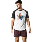 Camiseta Raglan Galo na sala de forca