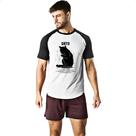 Camiseta Raglan Gato explicacao Camiseta Raglan Gato explicacao