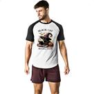 Camiseta Raglan Gato Preto clube social