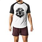 Camiseta Raglan Gatro Preto do conhecimento