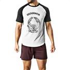 Camiseta Raglan Geografia Globo