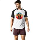 Camiseta Raglan Girafa rai ban sunset Camiseta Raglan Girafa rai ban sunset