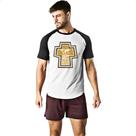 Camiseta Raglan Gospel Joao 3.16 cruz dourada Camiseta Raglan Gospel Joao 3.16 cruz dourada