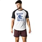 Camiseta Raglan Gospel Salmos 107.29 Camiseta Raglan Gospel Salmos 107.29