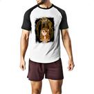 Camiseta Raglan Grimm Rosalee Calvert Arte Camiseta Raglan Grimm Rosalee Calvert Arte
