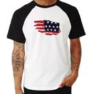 Camiseta Raglan Handrawn Flag - Foca na Moda