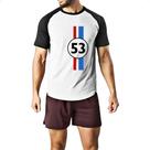 Camiseta Raglan Herbie 53 fusca falasse logotipo
