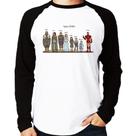 Camiseta Raglan House Stark Tony Stark Manga Longa - Foca na Moda
