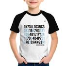 Camiseta Raglan Infantil Adapt to change - Foca na Moda