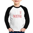 Camiseta Raglan Infantil Be Different (Seja diferente) Manga Longa - Foca na Moda