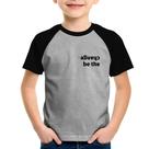 Camiseta Raglan Infantil Be the change - Foca na Moda