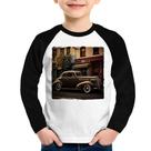 Camiseta Raglan Infantil Carro antigo na cidade Manga Longa - Foca na Moda Camiseta Raglan Infantil Carro antigo na cidade Manga Longa - Foca na Moda
