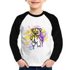 Camiseta Raglan Infantil Change the Rules Manga Longa - Foca na Moda