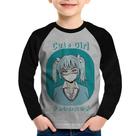 Camiseta Raglan Infantil Cute Girl Manga Longa - Foca na Moda Camiseta Raglan Infantil Cute Girl Manga Longa - Foca na Moda