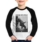 Camiseta Raglan Infantil Dancing with myself Manga Longa - Foca na Moda