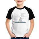 Camiseta Raglan Infantil Desenvolvedor Front-end CSS - Foca na Moda