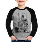 Camiseta Raglan Infantil Deusa Ceres Manga Longa - Foca na Moda