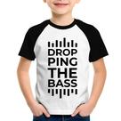 Camiseta Raglan Infantil Dropping The Bass - Foca na Moda