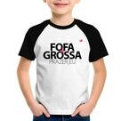 Camiseta Raglan Infantil Fofa e grossa - Foca na Moda