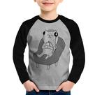 Camiseta Raglan Infantil Gatinho Ouvindo Música Manga Longa - Foca na Moda Camiseta Raglan Infantil Gatinho Ouvindo Música Manga Longa - Foca na Moda
