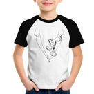 Camiseta Raglan Infantil Gato no terno - Foca na Moda Camiseta Raglan Infantil Gato no terno - Foca na Moda