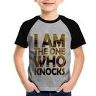 Camiseta Raglan Infantil I Am The One Who Knocks - Foca na Moda Camiseta Raglan Infantil I Am The One Who Knocks - Foca na Moda