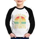 Camiseta Raglan Infantil I do my own stunts Manga Longa - Foca na Moda Camiseta Raglan Infantil I do my own stunts Manga Longa - Foca na Moda