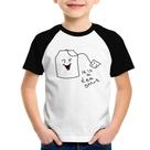 Camiseta Raglan Infantil Its A Tea Shirt - Foca na Moda