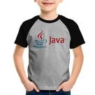 Camiseta Raglan Infantil Java - Foca na Moda Camiseta Raglan Infantil Java - Foca na Moda