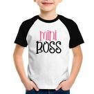 Camiseta Raglan Infantil Mini Boss - Foca na Moda