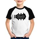 Camiseta Raglan Infantil Music Can Change The World - Foca na Moda