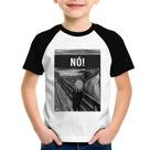 Camiseta Raglan Infantil NÓ! - Foca na Moda