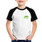 Camiseta Raglan Infantil openSUSE Linux - Foca na Moda