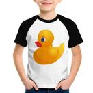 Camiseta Raglan Infantil Patinho de Borracha - Foca na Moda