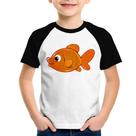 Camiseta Raglan Infantil Peixinho Brinquedo - Foca na Moda