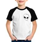 Camiseta Raglan Infantil Pocket Alien - Foca na Moda