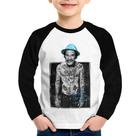 Camiseta Raglan Infantil Que que foi, que que foi, que que há Manga Longa - Foca na Moda