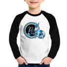 Camiseta Raglan Infantil Signo Capricórnio Astrologia Manga Longa - Foca na Moda