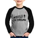 Camiseta Raglan Infantil SK8 Evolution Girl Manga Longa - Foca na Moda