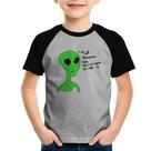 Camiseta Raglan Infantil Thank's For Believing In Me Alien - Foca na Moda Camiseta Raglan Infantil Thank's For Believing In Me Alien - Foca na Moda