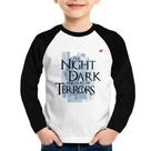 Camiseta Raglan Infantil The night is dark and full of terrors Manga Longa - Foca na Moda