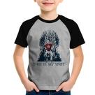 Camiseta Raglan Infantil This Is My Spot - Foca na Moda