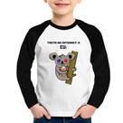 Camiseta Raglan Infantil Treta na internet: A Manga Longa - Foca na Moda Camiseta Raglan Infantil Treta na internet: A Manga Longa - Foca na Moda